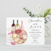 Charcuterie Board Vrijgezellenfeest QR Code Foto Kaart (Staand voorkant)