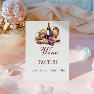 Charcuterie Board Wijnproeverij Party Sign Reclamebord Met Voetstuk