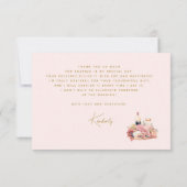 Charcuterie Bord Bruiloft Brunch Bedankkaart (Achterkant)