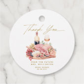 Charcuterie Bord Bruiloftsshowers Bedankjes Labels (Achterkant)