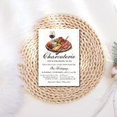Charcuterie Bridal Douche Invitation Vin & Fromage