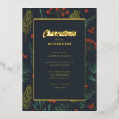 Charcuterie Noël Foil Invitation (Recto)