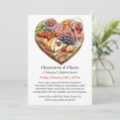 Charcuterie & Vin Night Invitation personnalisable (Debout devant)
