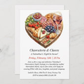 Charcuterie & Vin Night Invitation personnalisable (Devant / Derrière)