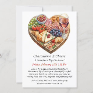 Charcuterie & Vin Night Invitation personnalisable