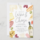 Charcuterie Wine & Cheese Housewarming Party Kaart (Voorkant)