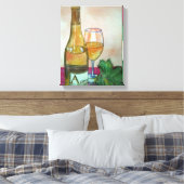 Chardonay alsjeblieft canvas afdruk (Insitu (Slaapkamer))