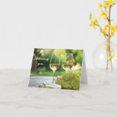 Chardonnay Celebration Verjaardag Kaart (Gele Bloem)
