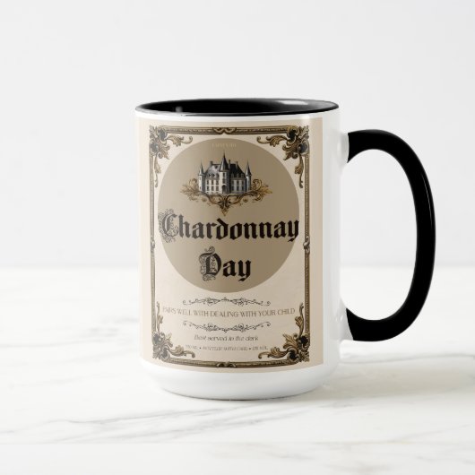 Chardonnay Day - Parenting Survival Parody Mug (Droite)
