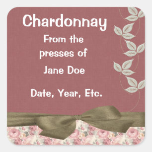 Chardonnay Étiquettes de vins Roses