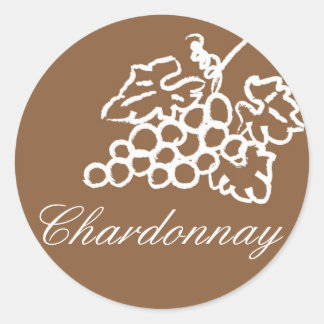 Chardonnay - Gepersonaliseerd Ronde Sticker