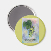 Chardonnay Raisins de vin & Description Magnet (Recto/Verso)