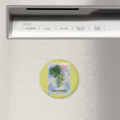 Chardonnay Raisins de vin & Description Magnet (In Situ (Lave-vaisselle))