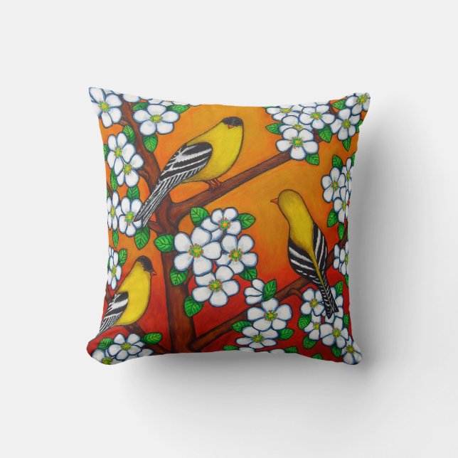 Chardonnay Sunset Polyester Sierkussen 16 x 16 inc (Voorkant)