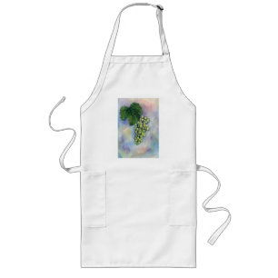Chardonnay Wine Grapes Apron Lang Schort