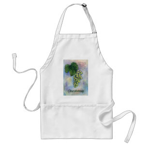 Chardonnay Wine Grapes & Description Apron Standaard Schort