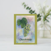 Chardonnay Wine Grapes & Description Briefkaart (Staand voorkant)