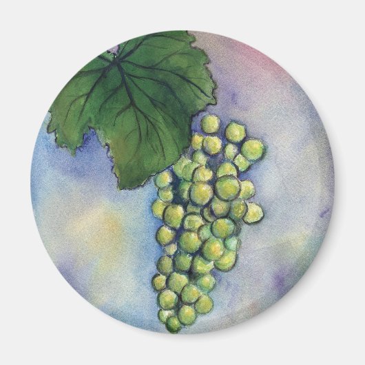 Chardonnay Wine Grapes Magnet Magneet (Voorkant)