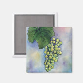 Chardonnay Wine Grapes Magnet Magneet (Voorkant / Achterkant)