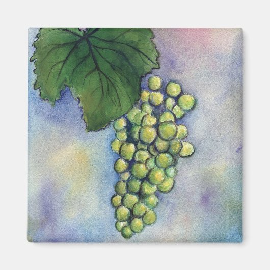 Chardonnay Wine Grapes Magnet Magneet (Voorkant)