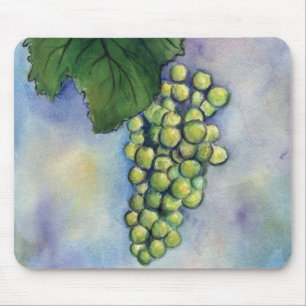 Chardonnay Wine Grapes Mousepad Muismat