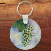 Chardonnay Wine Grapes Sleutelhanger (Voorkant)