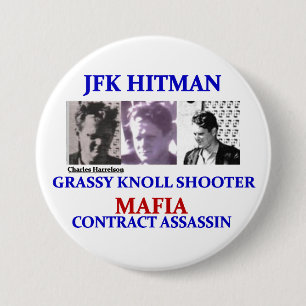 Charels Harrelson: JFK Hitman Ronde Button 7,6 Cm