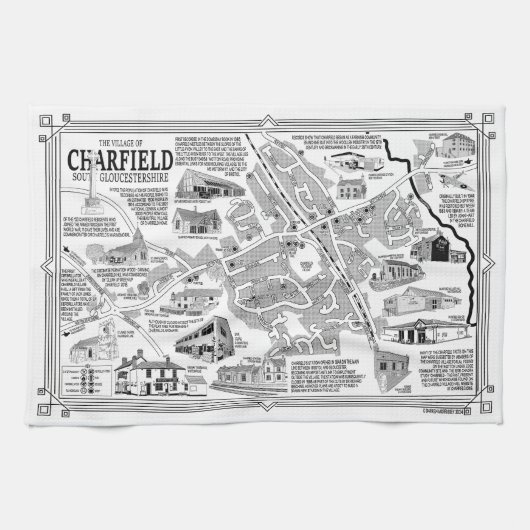 Charfield Village Carte Torchon (Horizontal)