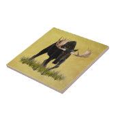 Charge Bull Moose Tegeltje (Zijkant)