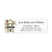 Charge Cream House Home Sweet HomeAddress Label (Voorkant)