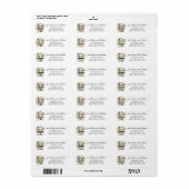 Charge Cream House Home Sweet HomeAddress Label (Full Sheet)