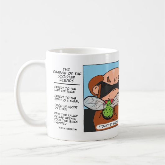 Charge de la tasse de démons de scooter (Gauche)