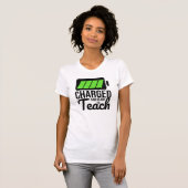 Chargé et prêt à enseigner le T-shirt féminin (Devant entier)