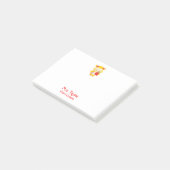 Charge gele uil post-it® notes (Schuin)