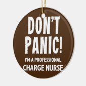 Charge Nurse Keramisch Ornament (Links)