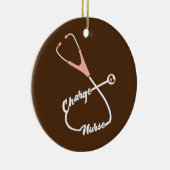 Charge Nurse Stethoscope Nursing Keramisch Ornament (Rechts)