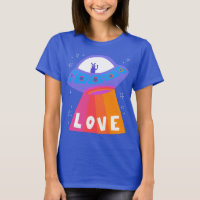 Charge Space Aliens Martians UFO Cute LOVE