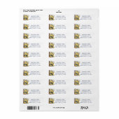 Charge Yellow House New Address Label (Full Sheet)