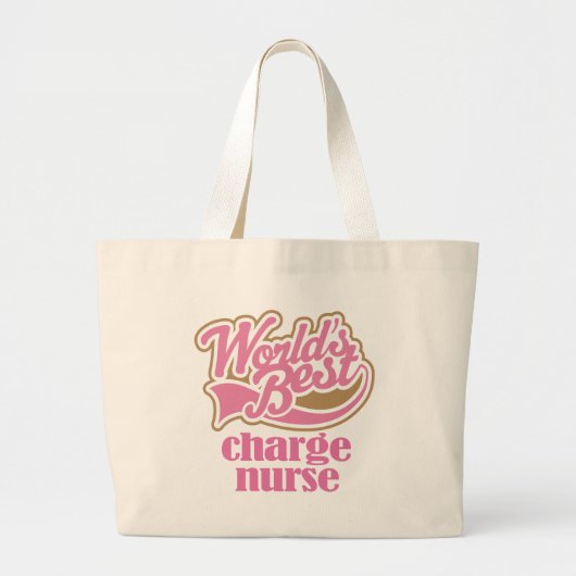Charge Zurse Pink Gift Grote Tote Bag (Voorkant)