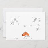 Chargement de citrouilles Invitation à la récolte (Dos)