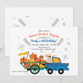 Chargement de citrouilles Invitation à la récolte (Devant / Derrière)