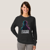 Chargement du système – T-shirt de hacker Cyber Gl (Devant entier)