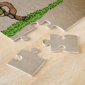 Charger le chevalier médiéval puzzle (Côté)