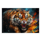 Charger Tiger Glossy Poster Art Mur (Devant)