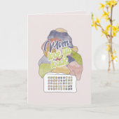 Charges de blanchisserie Carte de fête de la mère (Fleur jaune)