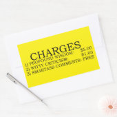 Charges Sticker rectangulaire (Enveloppe)