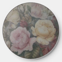 Chargeur sans fil à fleurs vintages