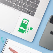 Chargez-Le Sticker Vinyl Coupé Sur Mesure (Ordinateur portable avec iPhone)