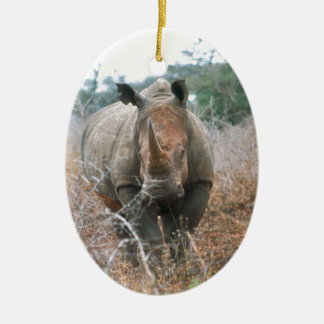 Charging Rhino Keramisch Ornament