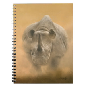 Charging Rhino - Pastels Notitieboek